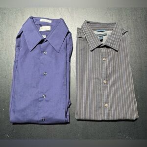 Lot of 2 Men’s Van Heusen Dress Shirts Size XL